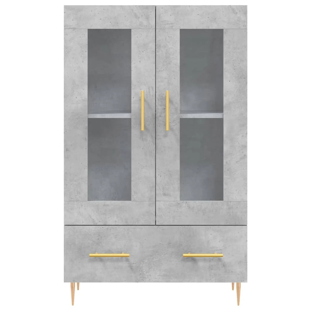 Buffet credenza cassettiera mobiletto mobile contenitore organizer cucina soggiorno salotto alto 69,5 x 31 x 115 cm legno ingegnerizzato grigio 02_0034473