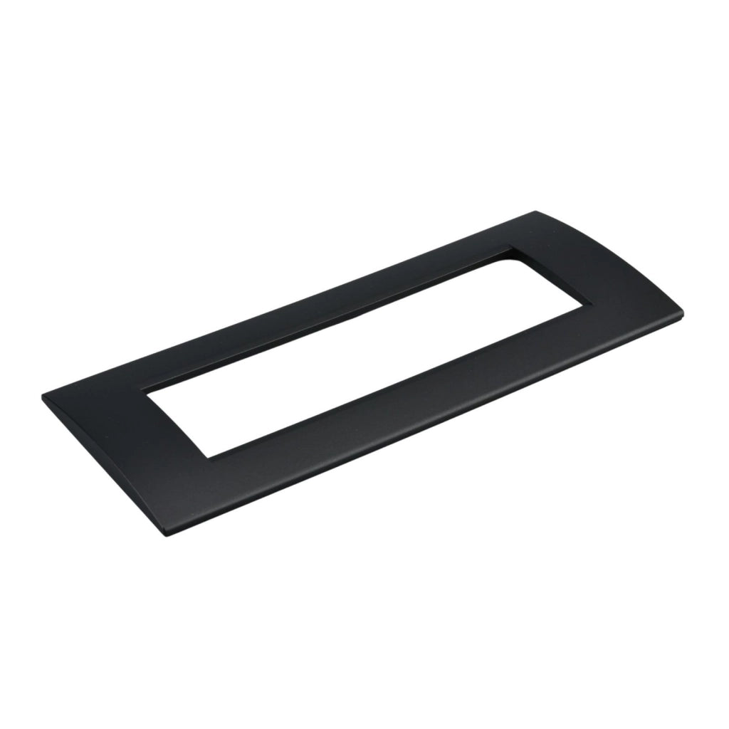 Placca Plastica Quadrata MBL 7M Nero Compatibile Bticino Living BLN89702