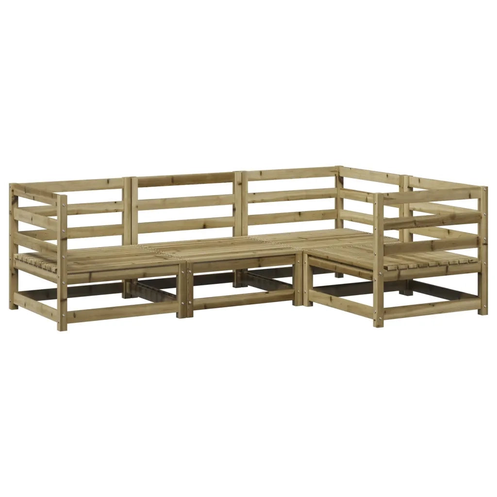 Set Divani da Giardino 4 pz in Legno Impregnato di Pino 3299411