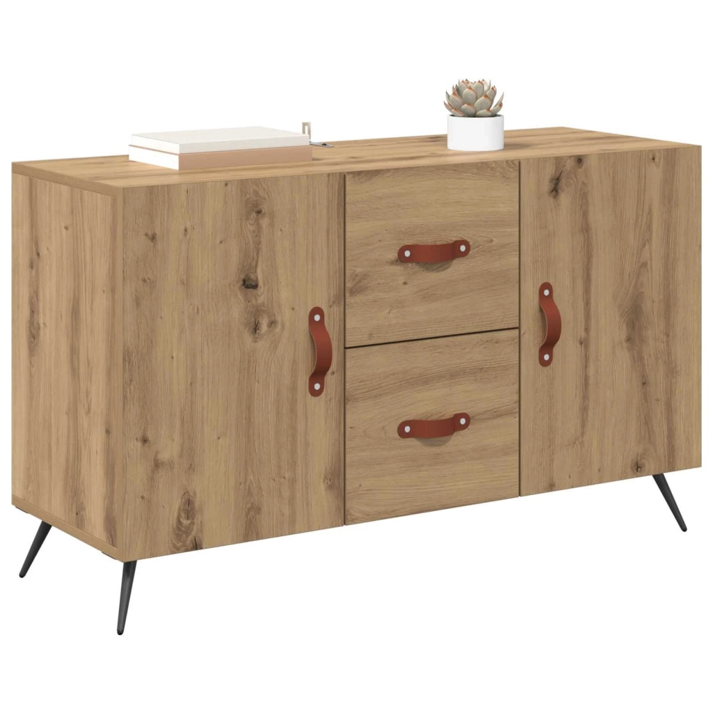 Credenza | Madia | Buffet da pranzo | Armadio da pranzo Rovere artigianale 100 x 36 x 60 cm Legno multistrato
