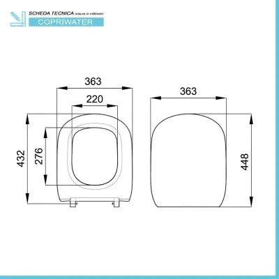 Copriwater compatibile per wc tradizionale I.Life A Ideal Standard