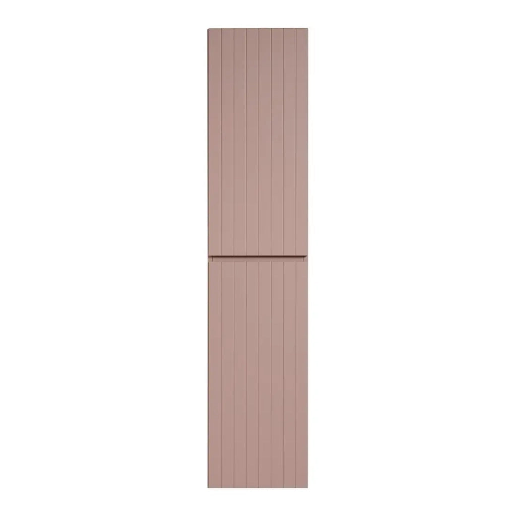 Colonna da bagno ICON 160 cm – 2 porte – Finitura rosa cipria – Mobile sospeso moderno