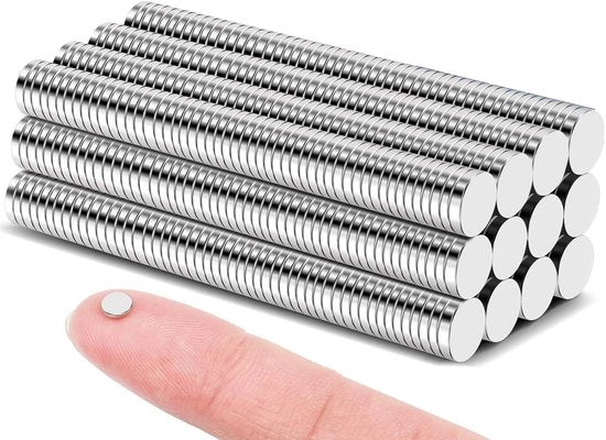 500 pezzi di magneti miniaturi a forma rotonda 5 x 1 mm, piccoli magneti neodymium extra forti, forti magneti per whiteboard magnetico, frigorifero, porta, ufficio
