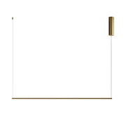 DAISHO Sospensione Orizzontale LED 26W 3000K CRI90 IP20 in Alluminio Oro - Lampada a Sospensione Dimmerabile Taglio di Fase - Rossini Group