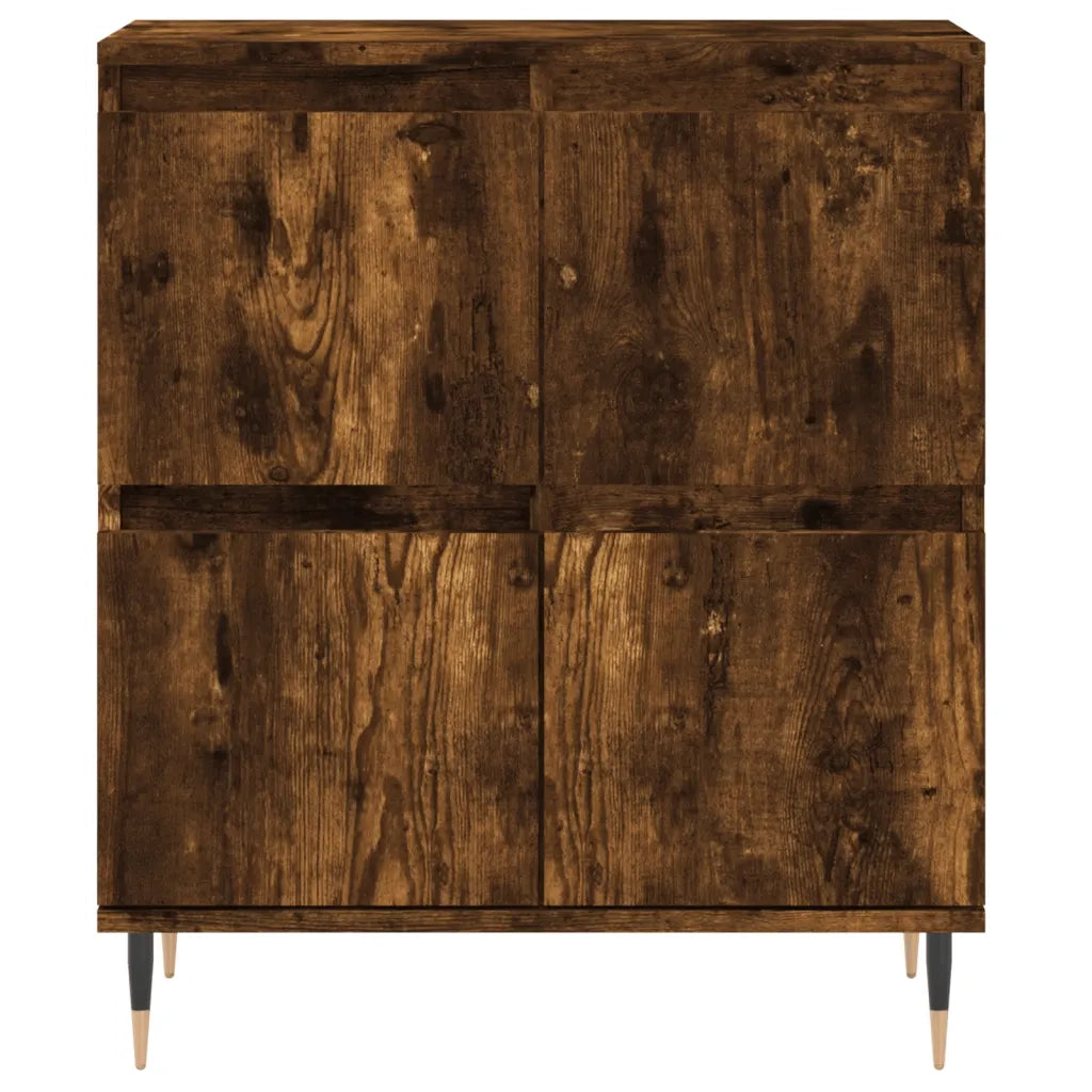 Credenza Rovere Fumo 60x35x70 cm in Legno Multistrato 831209