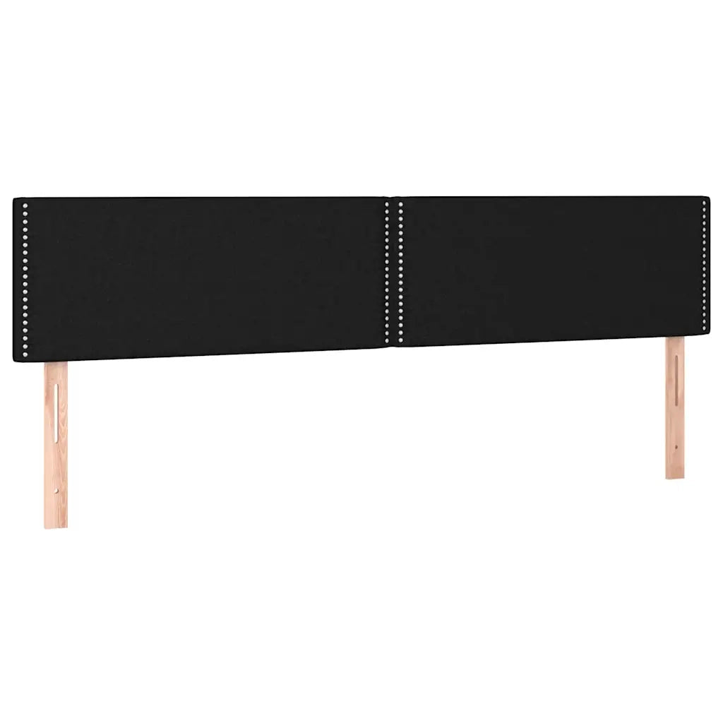 Giroletto a Molle con Materasso Nero 120x190 cm in Tessuto