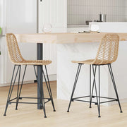 Sedia da Bar 2 pcs Naturale 44,5 x 54,5 x 97,5 cm 42011546