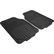 COPPIA TAPPETINI AUTO ANTERIORI AURELIA NERI PVC.