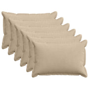 Federa 6 pz HOUTEN Tortora 50 x 75 cm corduroy 919826