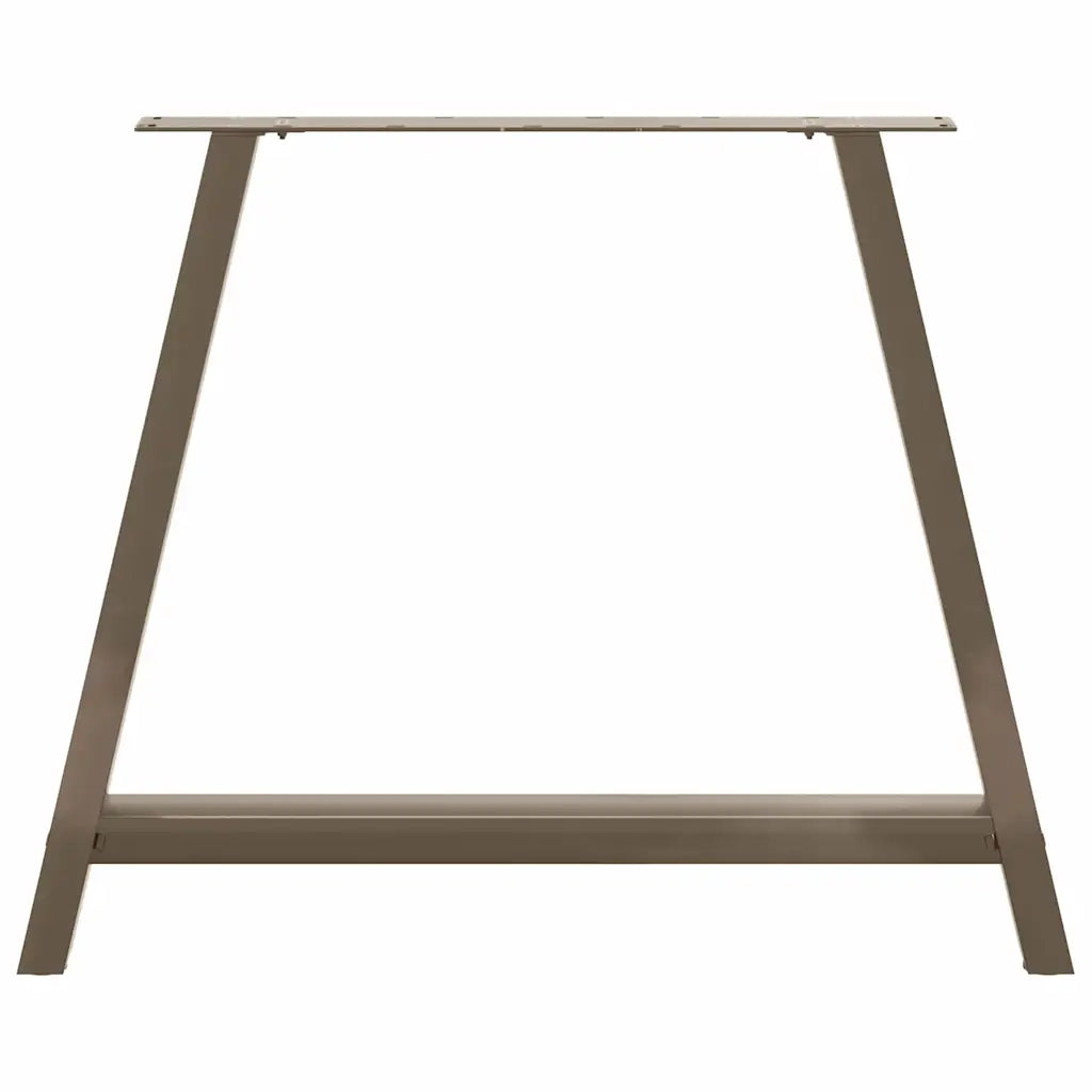 Gambe per tavolo da pranzo a forma di A 2 pz 100x(72-73) cm in acciaio