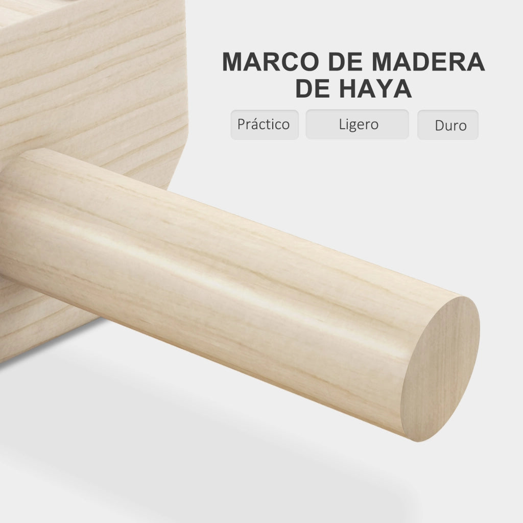 Barre parallele in legno per allenamento ¨C zephmum ¨C 30x13x10 cm naturale