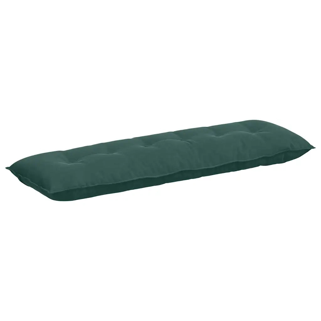 Cuscino per Schiena Verde Scuro 160 x 50 cm Tessuto in Cords