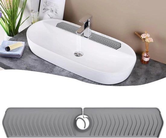 Mat di scarico premium per cucina e bagno (76 x 14.5 cm grigio)