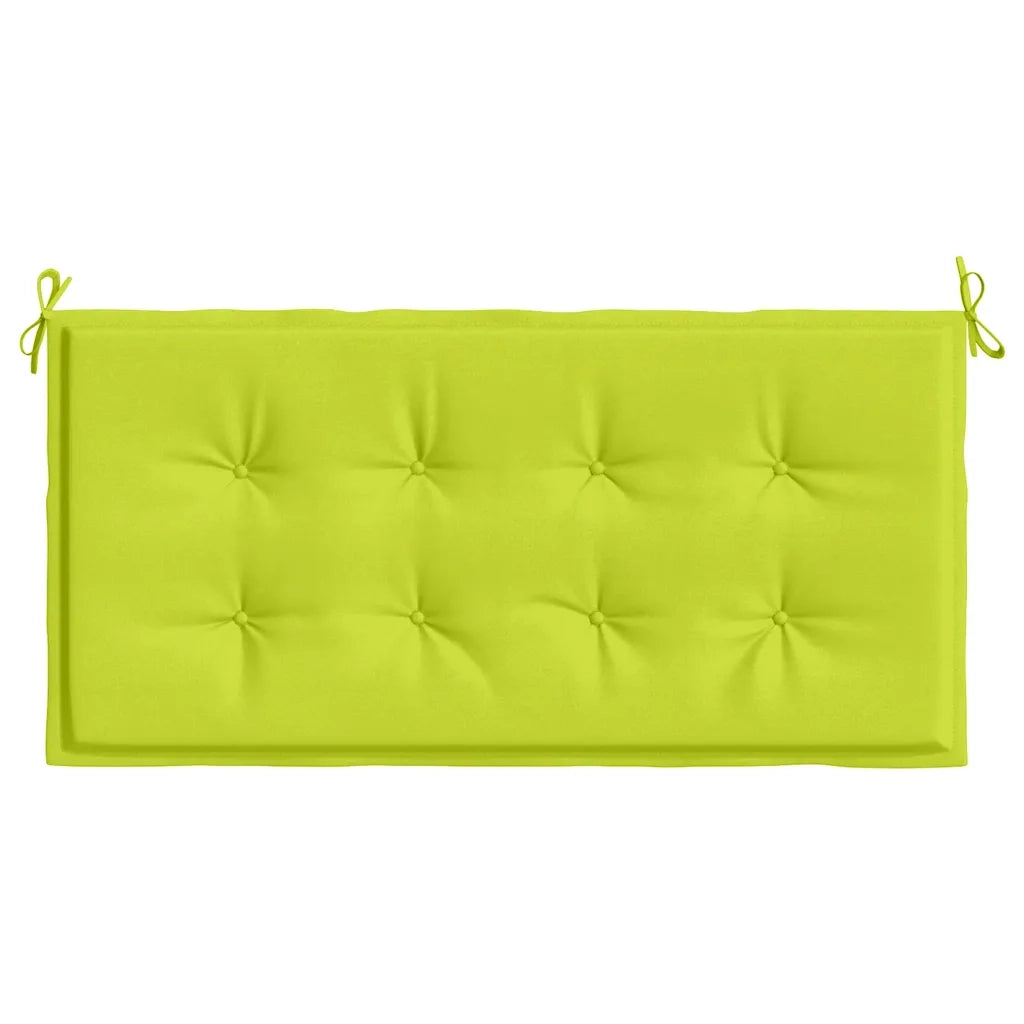 Cuscino per Panca Verde Brillante 120x50x4 cm in Tessuto Oxford 314082