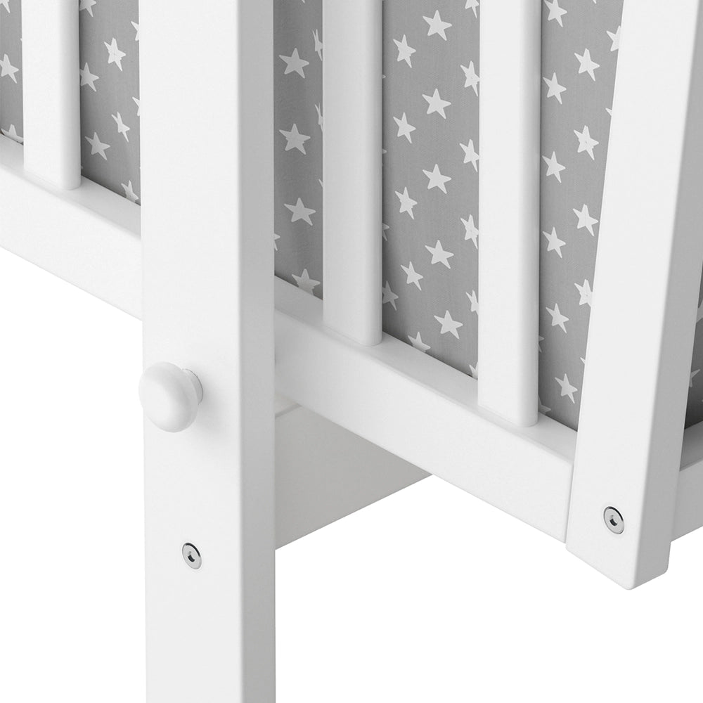 Vitalispa Lettino per bambini Bianco 40x90 con ruote