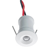 Mini faretto IP65 LED 1W resa 12W incasso punto luce 12V box doccia cielo stellato segnapassi luci gradini barca camper BIANCO luce ROSSA