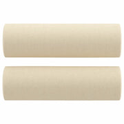 Cuscini Decorativi 2 pz Crema ?15x50 cm in Tessuto CFW5259990