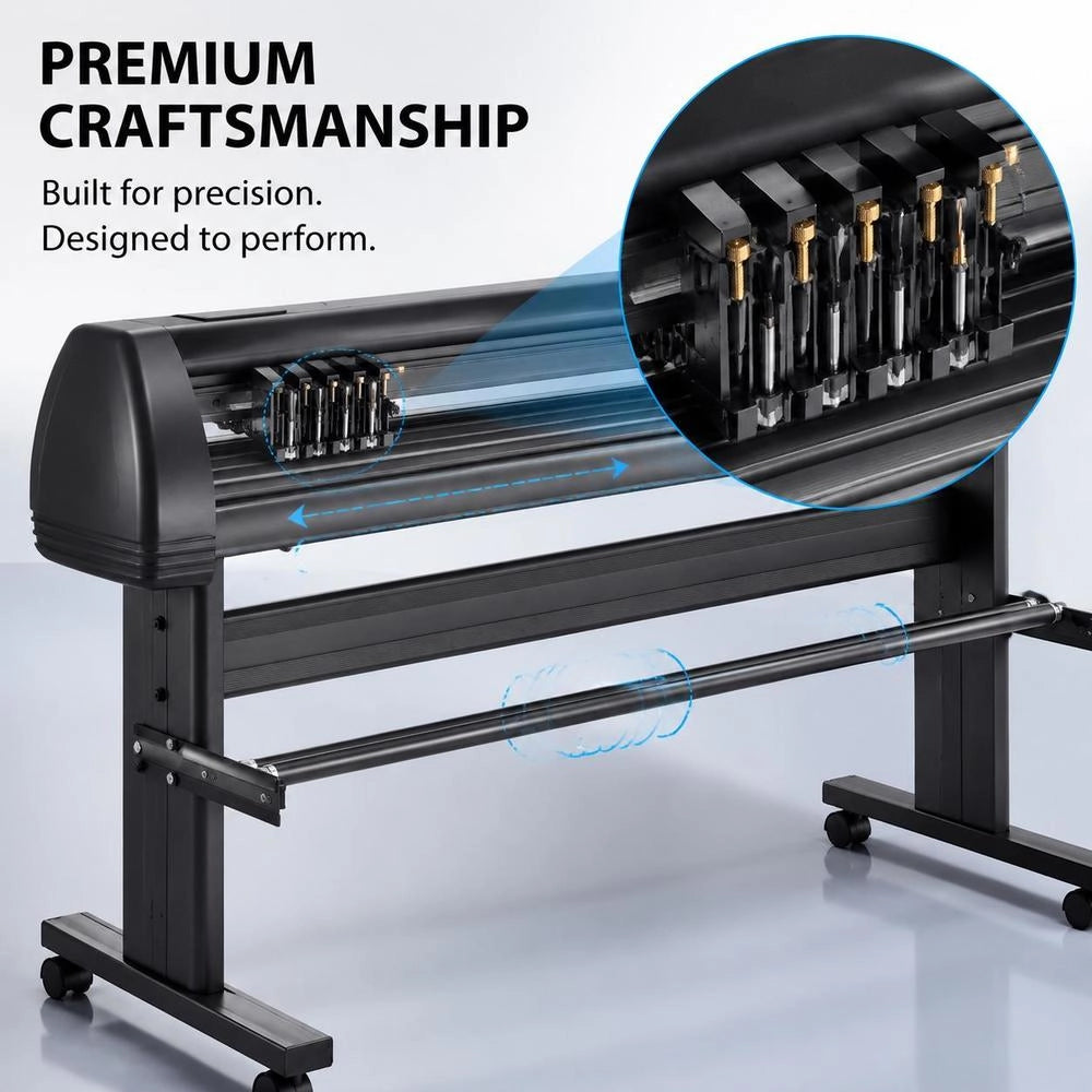 Vinyl Cutting Plotter, 1350 Mm Vinyl Cutting Plotter, Slogan Cutting Plotter, Desktop Machine With Software, Cutting Plotter