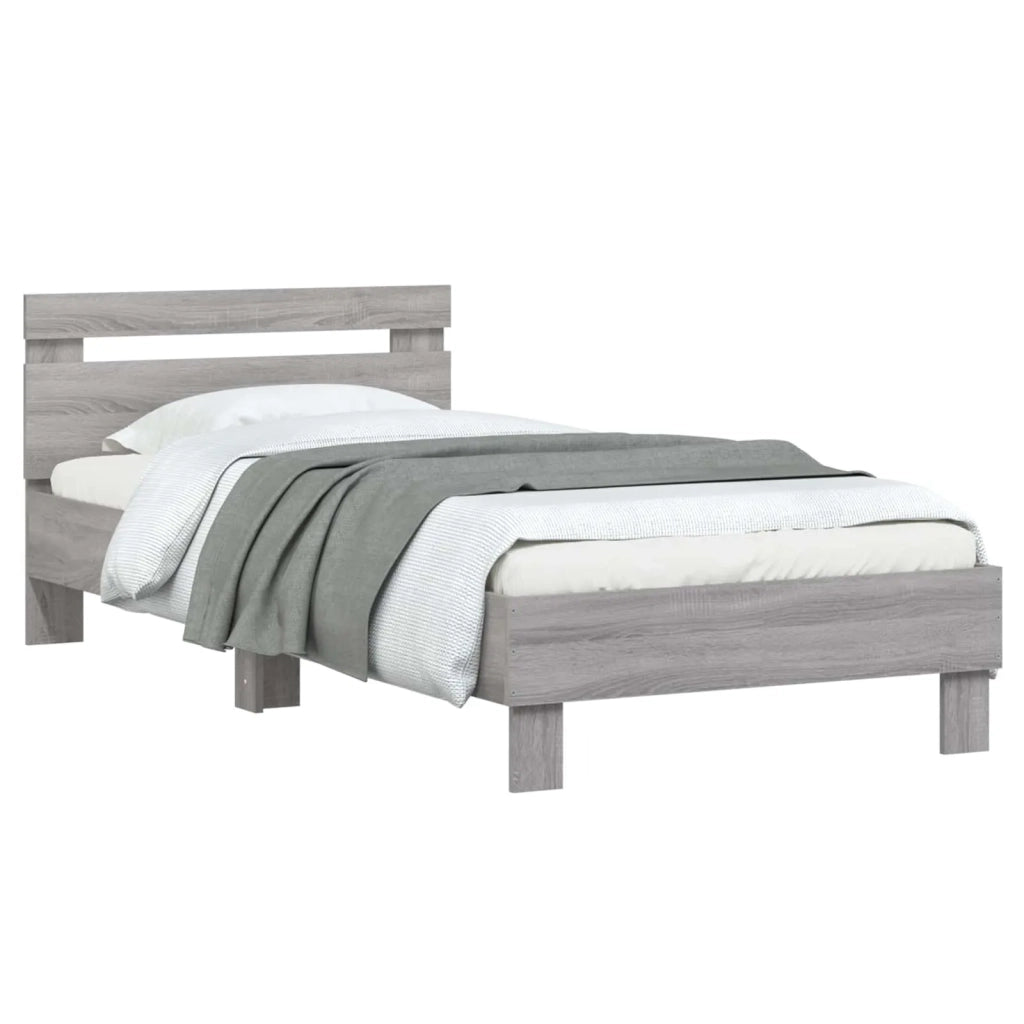 Struttura del letto Sonoma grigio Legno ingegnerizzato 8009019