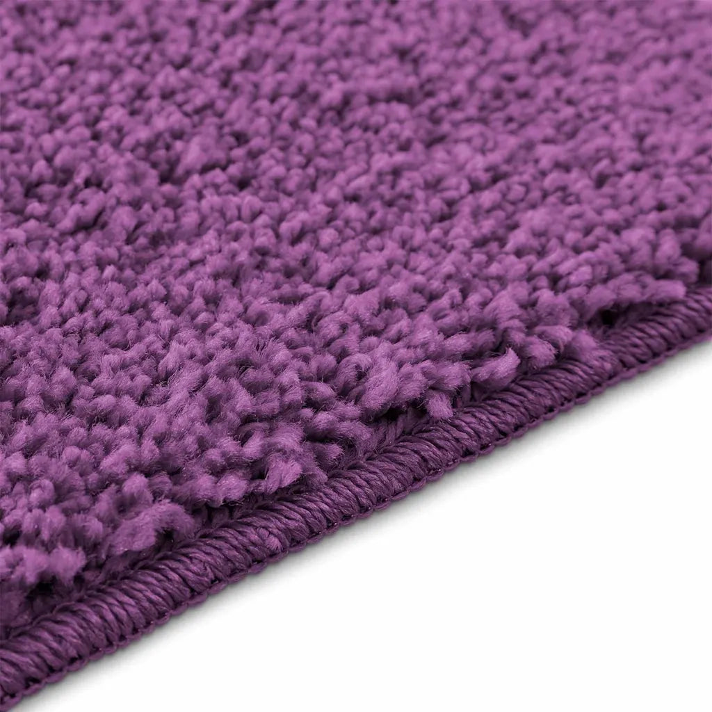 Tappeto Antiscivolo per Bagno con Taglio per Toilette Viola 4019822