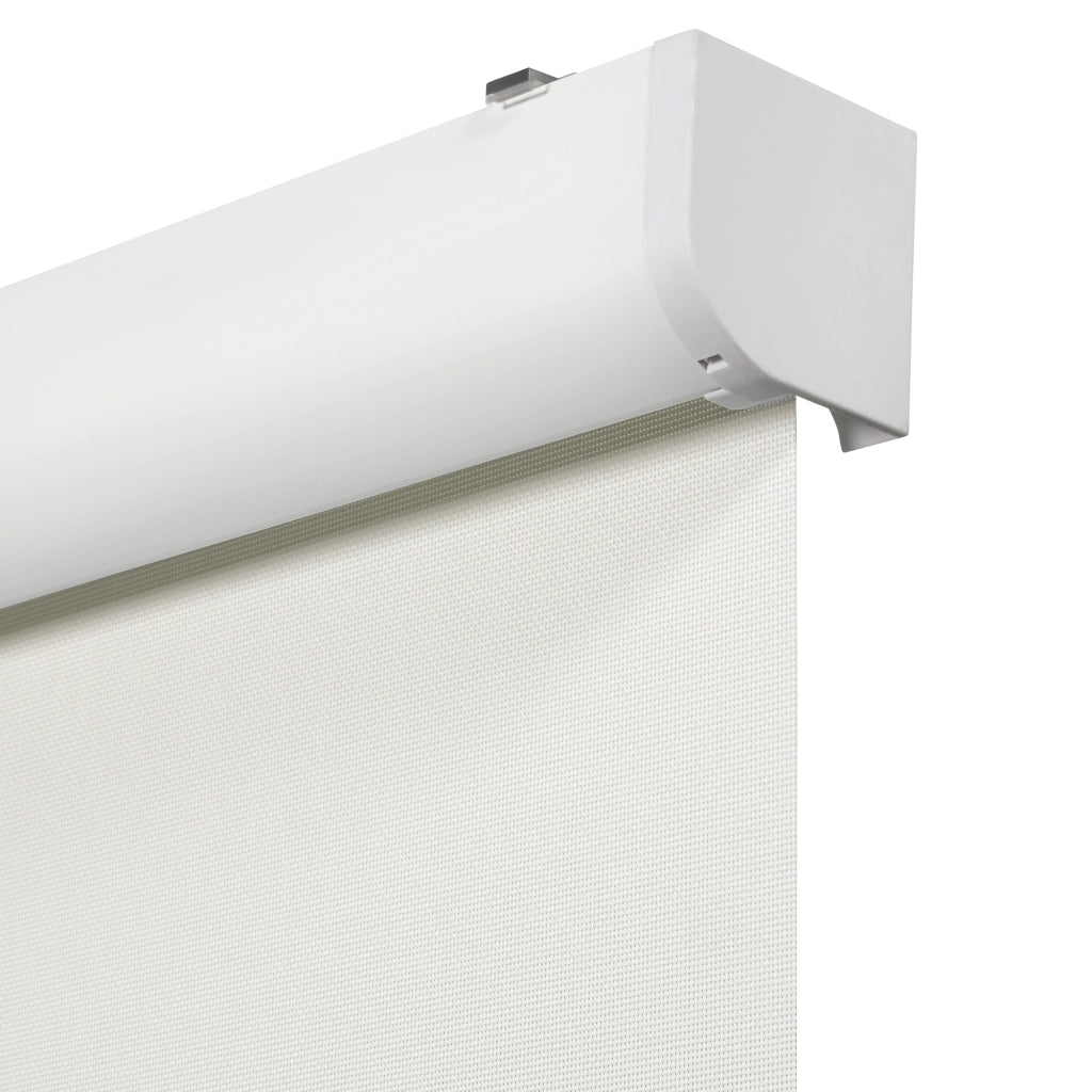 VIEWTEX Tenda a rullo motorizzata con cassetto Screen apertura 10% Bianco 75 X 190cm - Made in Spain - 5 anni di garanzia