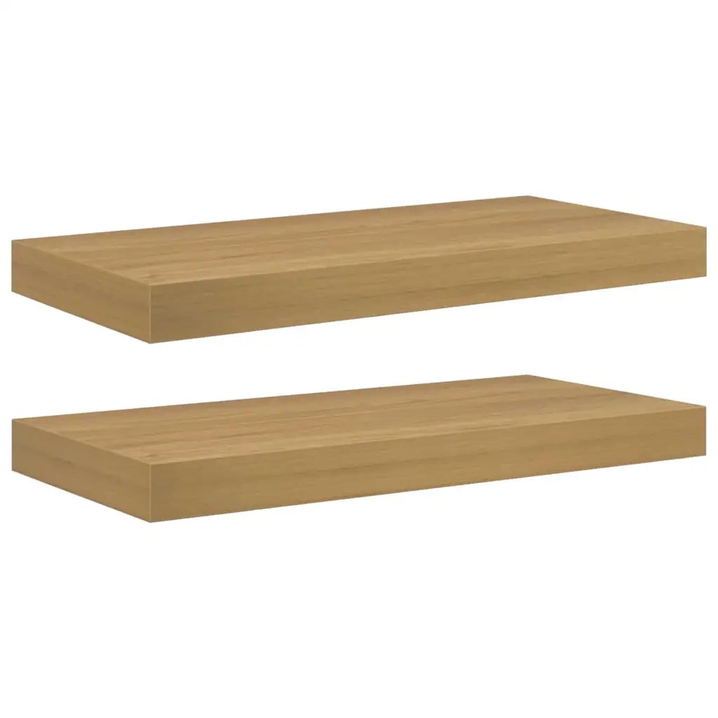 Scaffale da parete 2 pz Marrone 50 x 23,5 x 3,8 cm 42019945