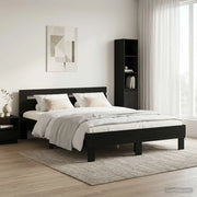 Struttura del letto Rovere Nero 140 x 190 cm 3446592
