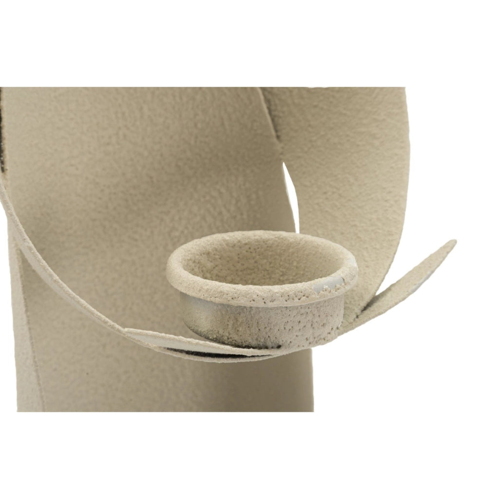 Portacandela VKH743, Beige, Metallo, 13x11,5x37,5 cm