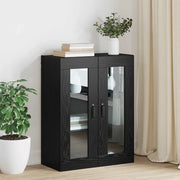 vidaXL Mobiletto da parete appeso Nero 69.5 x 34 x 90 cm