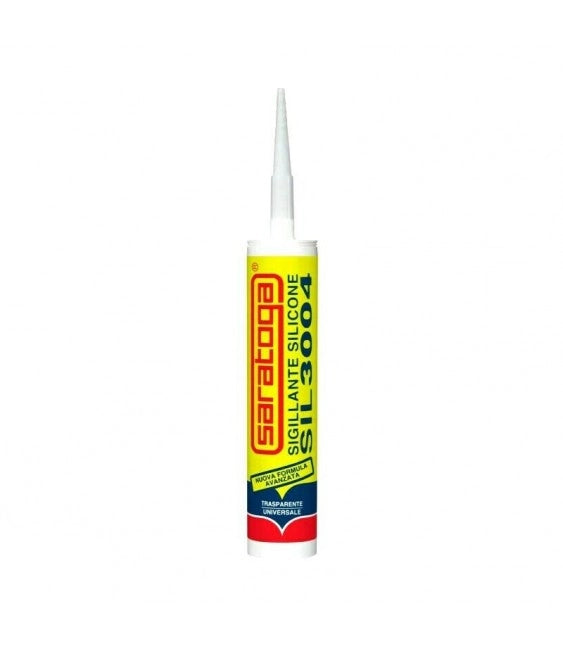 SILICONE ACETICO SIL 3004 TRASPARENTE UNIVERSALE 280ML - SARATOGA 85405001