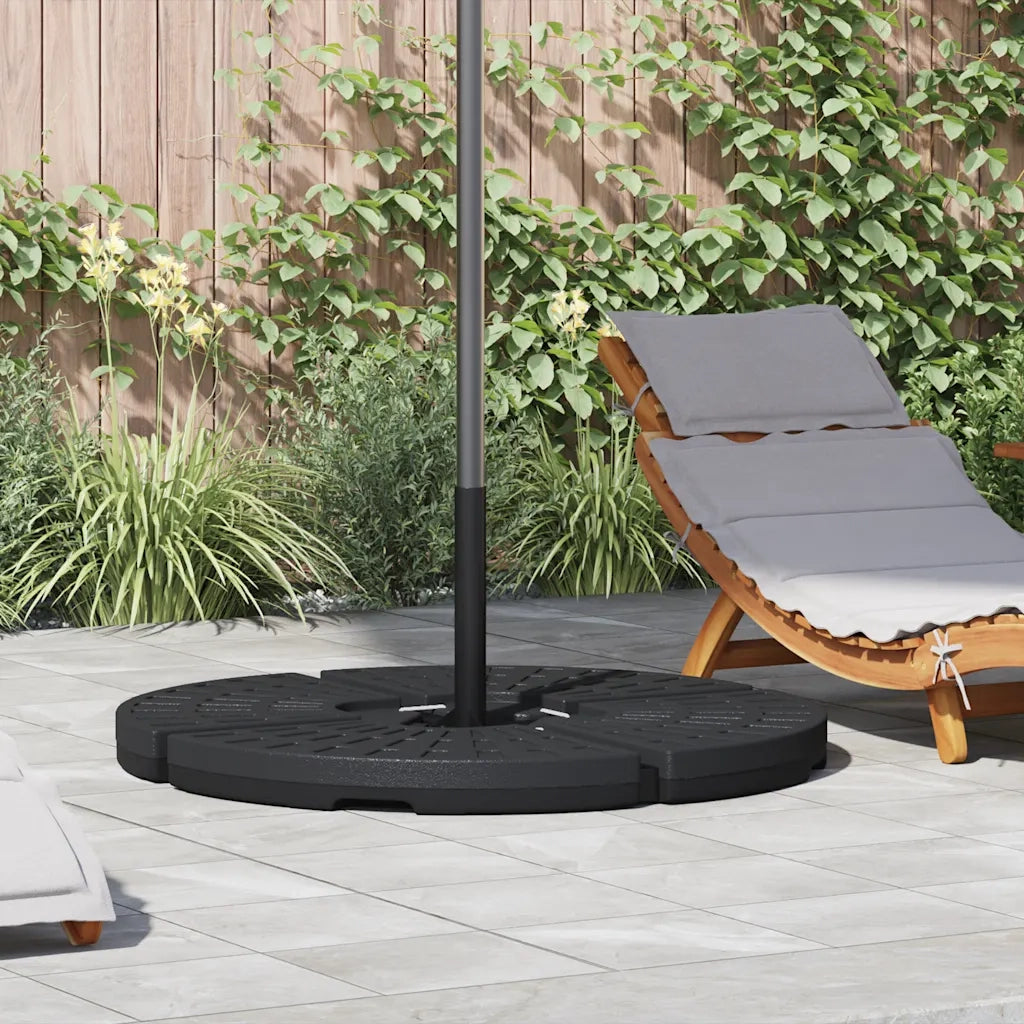 Base per Ombrellone a Forma di Ventaglio 4 pz Nero CFW6891548