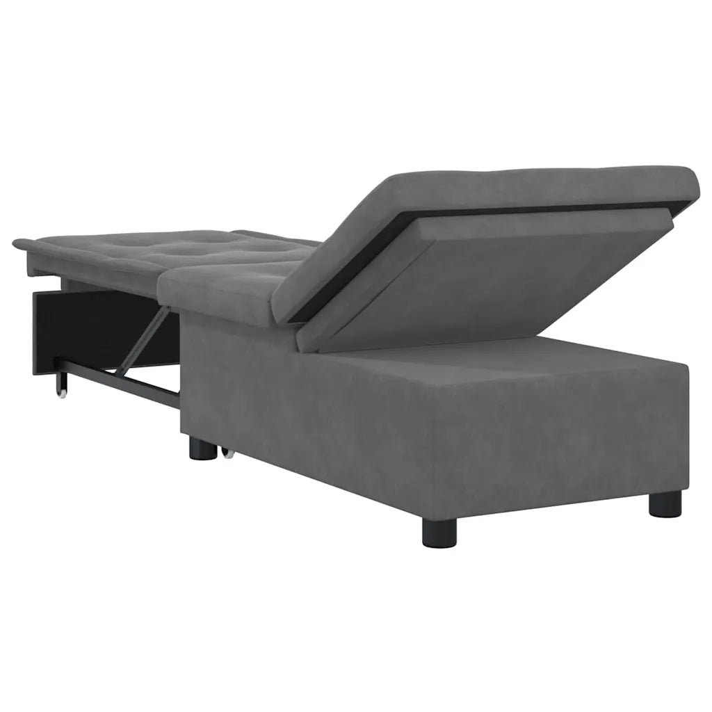 Divano letto | Sof¨¤ letto | Letto singolo Estraibile Grigio scuro 194 x 67 x 82 cm