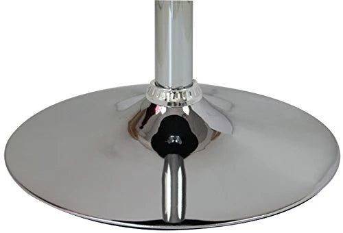 Tavolo alto in MDF e acciaio cromato regolabile in altezza nero 19_0000376