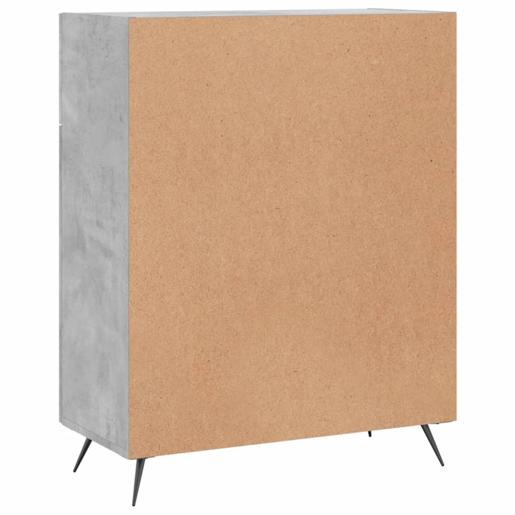 Buffet credenza cassettiera armadio mobile contenitore organizer per cucina soggiorno salotto 69,5 x 34 x 90 cm legno ingegnerizzato grigio 02_0032043