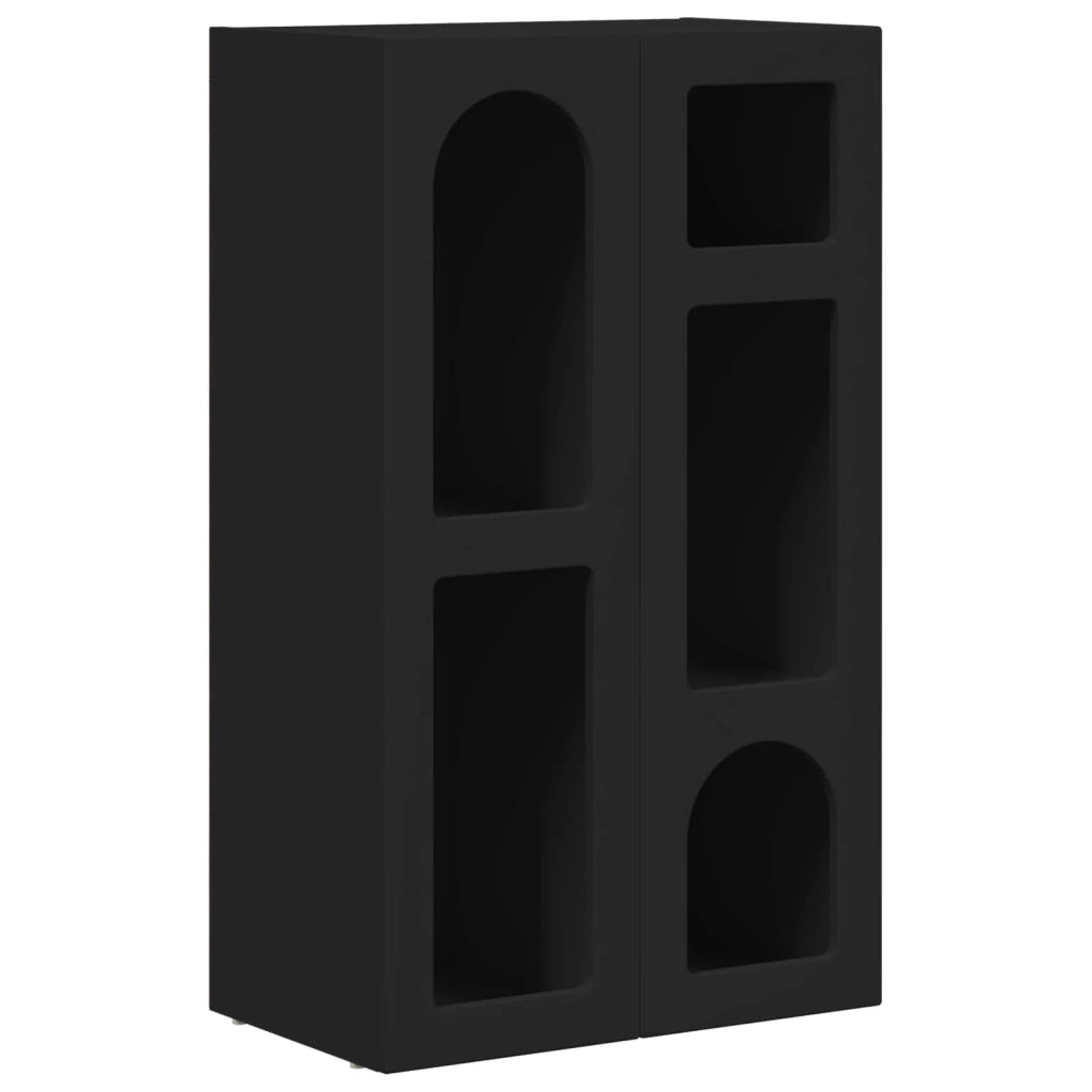 Credenza-Buffet-Armadio da cucina Nero 59 x 35 x 100,5 cm Legno multistrato