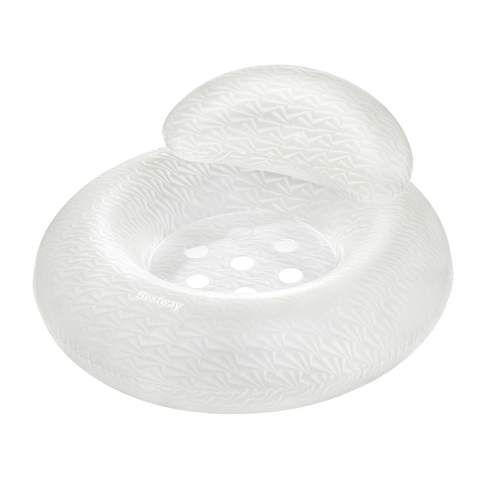 Trade Shop - Salvagente Gonfiabile Con Schienale Moon Dust 107cm Design Scintillante Piscina Mare 43923 -