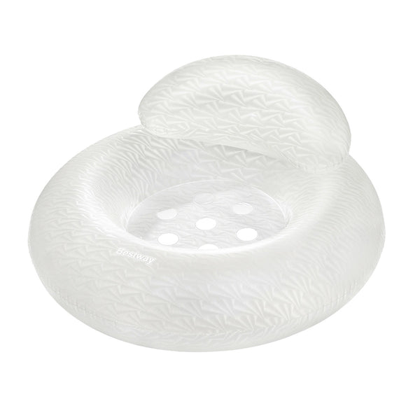 Trade Shop - Salvagente Gonfiabile Con Schienale Moon Dust 107cm Design Scintillante Piscina Mare 43923 -