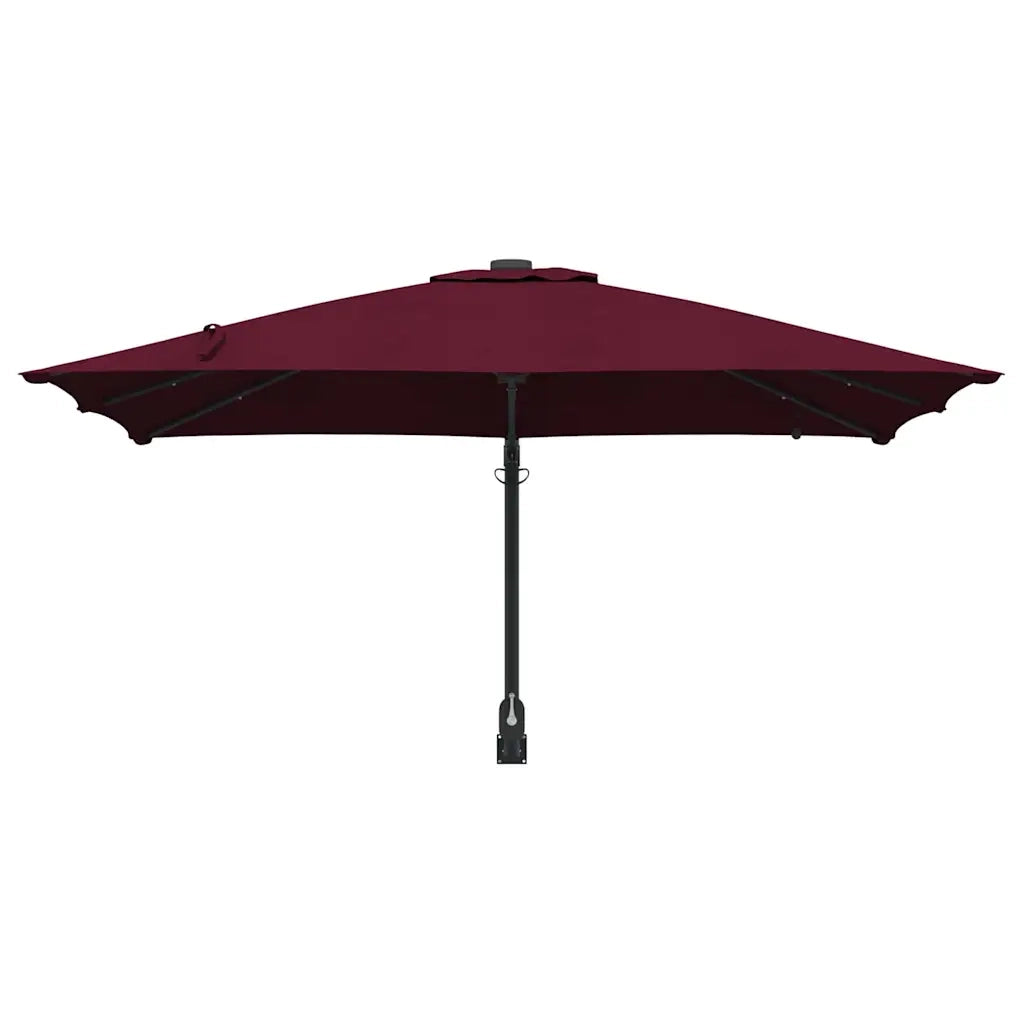 Ombrello da giardino Rosso Bordeaux 248,5 x 247,5 x 160 cm 42003255