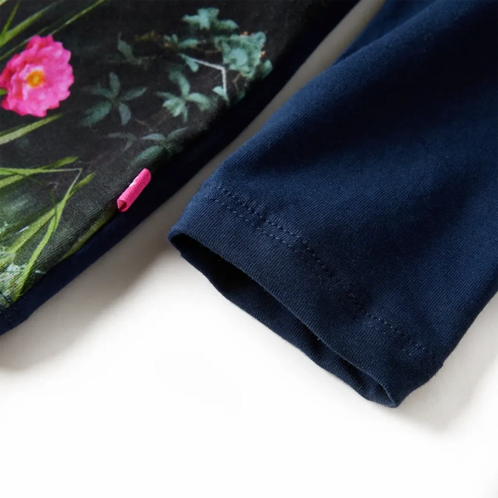 Abito da Bambina a Maniche Lunghe Blu Marino 104 14833