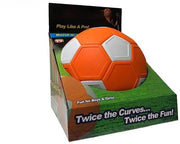 Palla Curva per Calcio - Palla Curva per Giochi di Calcio - Palla Curva per Giochi di Baseball - Palla Curva per Divertimento - Palla Soft per Bambini di 6 Anni - colore Arancione e Bianco