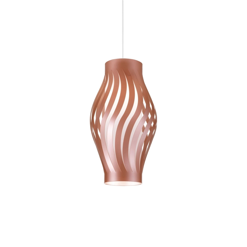 Sospensione Moderna Helios Polilux ® Rame 1 Luce E27 H40Cm