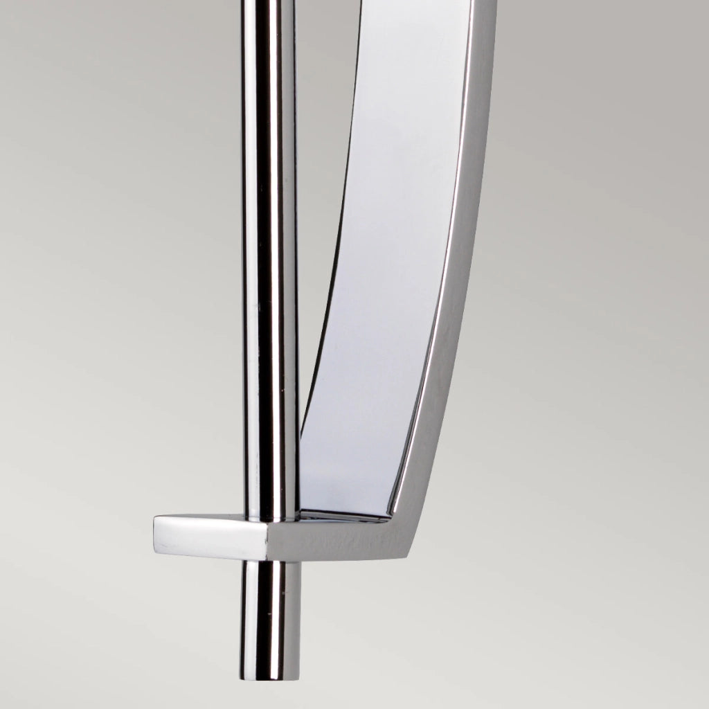 Applique bagno Taylor cromo lucido vetro opale G9 Quoizel