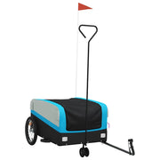 Rimorchio da Bici Nero e Blu 45 kg in Ferro CFW9588767