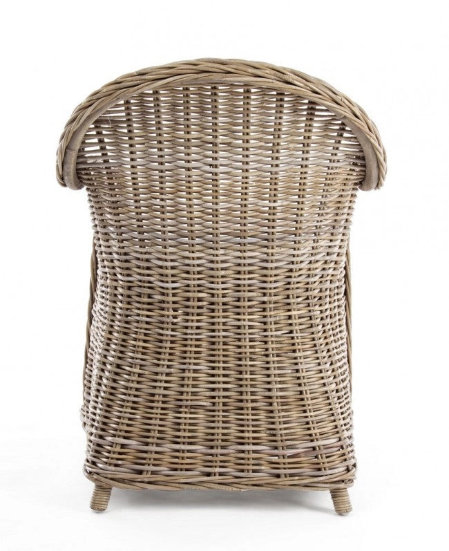 Poltrona con Cuscini Martin New Naturale in Fibre Naturali