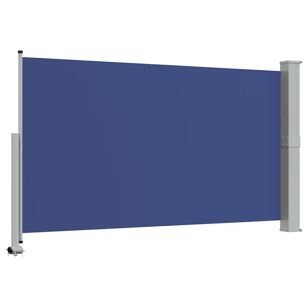 Tenda da Sole Laterale Retrattile per Patio 140x300 cm Blu
