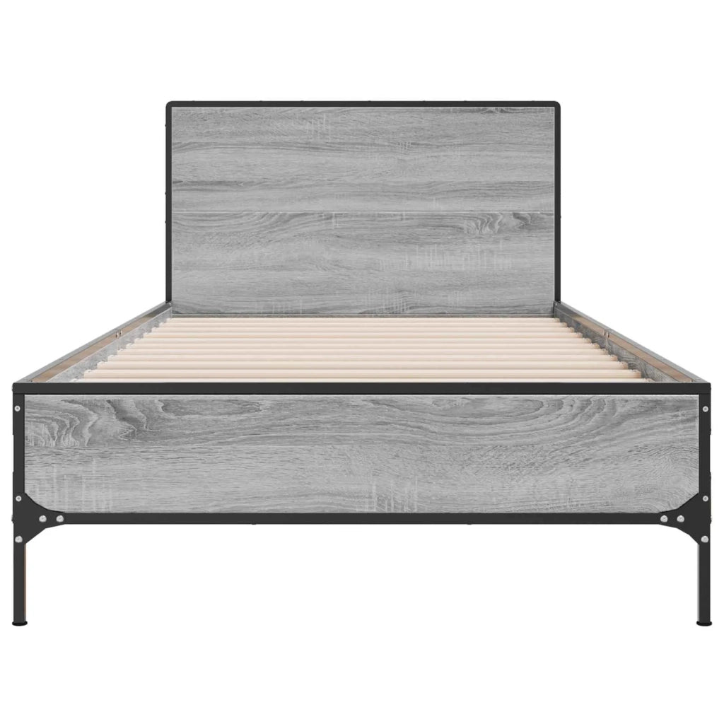 Struttura letto con testata Sonoma grigio 80 x 200 cm 8009110