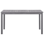 Tavolo da Giardino Grigio Slavato 140x80x74 cm in Legno Acacia 311849