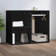 Armadietto per Cosmetici Nero 80x40x65 cm in Legno Multistrato 808847