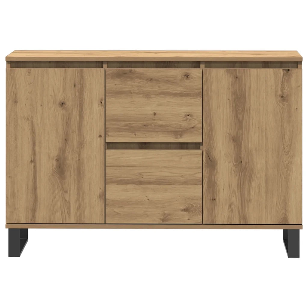 Credenza Rovere Artigianale 104x35x70 cm in Legno Multistrato
