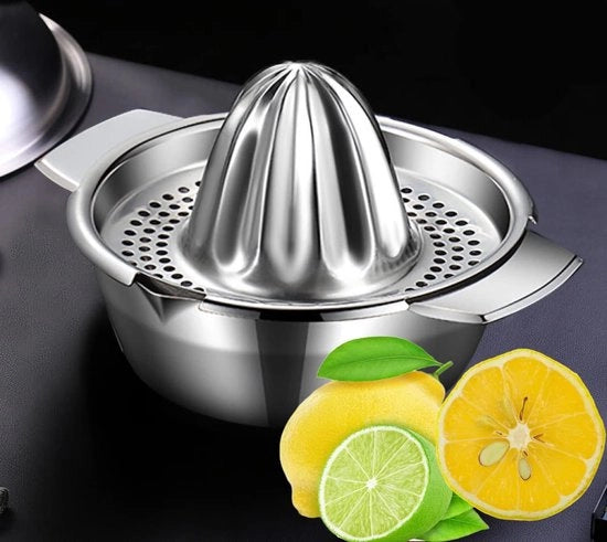 Espressostruttore Manuale per Succo di Agrumi in Acciaio Inox con Contenitore 412 ml